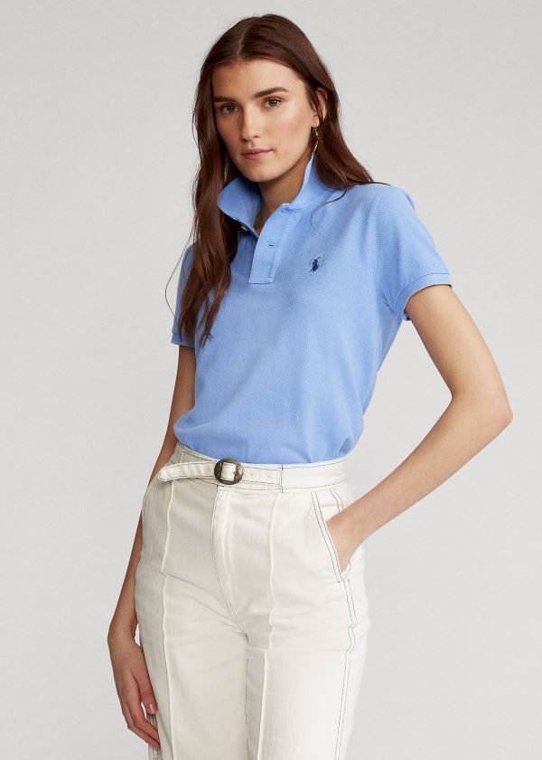 Camisa Polo Polo Ralph Lauren Classic Fit Mesh Mulher 74501-NSZE